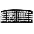 thumbnail image 3 of Dog, Puppy  Pet Designer Croc Collar, "Five Row Clear Crystal", 3 of 11