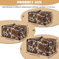 thumbnail image 7 of Renewold Toaster Oven Protective Cover Polyester Countertop Appliance Cover for Countertop Convection Oven Air Fryer Kitchen Accessories, 20.5 x 16.5 x 10 Inches, Brown Beige Cow Print, 7 of 7