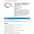 thumbnail image 2 of Spark Plug Wire - Compatible with 1968 - 1973, 1988 - 1991 Mercedes-Benz 300SEL 3.5L V8 1969 1970 1971 1972 1989 1990, 2 of 2
