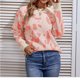 thumbnail image 1 of Suéter de cuello redondo para mujer, moda informal, cuello redondo, manga larga, estampado, cómodo, suéter para mujer, 1 of 5