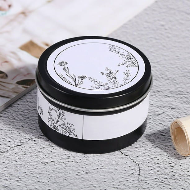 Vela de cristal con flores secas en lata | Vela aromática de aromaterapia con aceite perfumado | Vela decorativa para el hogar para relajarse