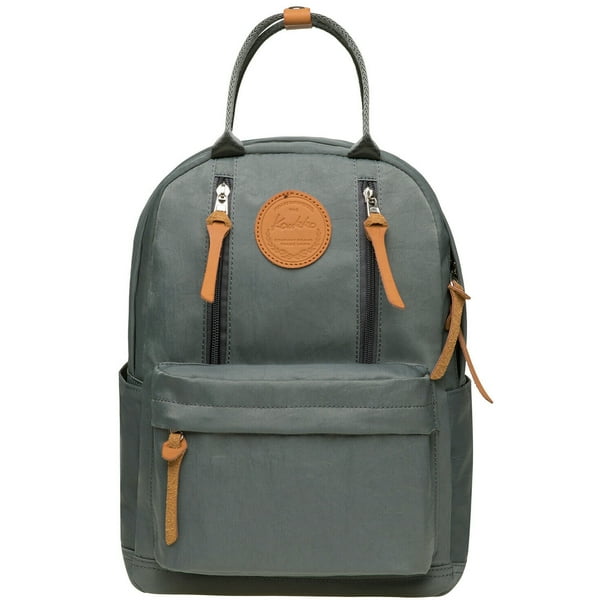 Mochila escolar unisex KAUKKO KS06 gris con compartimento para computadora portátil de 10 pulgadas 13.2 L