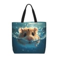 thumbnail image 1 of Balery Cute Swimming Guinea Pig Bolsa de Mano para Mujeres con Cremallera, Bolsa de Gimnasio con Compartimentos, Bolsa para Laptop, Bolsa para Trabajo, 1 of 7