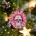 thumbnail image 2 of Breast_Cancer Car Hanging Ornament, 2D Flat Acrylic Pink Ribbon Auto Rear View Mirror Charm, Christmas Tree Decoration Pendant, Encouragement Present for Mom Wife (G), 2 of 7