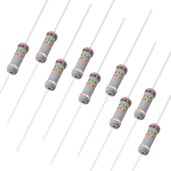 100Pcs 1W 15K Ohm Carbon Film Resistor 5% Tolerance 4 Color Bands