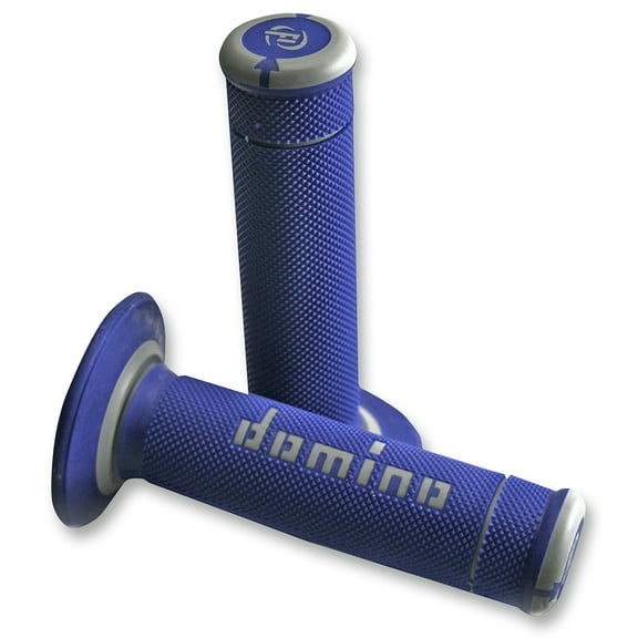 Domino Xtreme Twist Throttle Blue/Gray Handlebar Grips (A19041C5248A7-0)