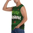 thumbnail image 3 of Gaeub Merry Christmas Men's Sleeveless Muscle Shirts Workout Tank Tops, Odor Protection and Comfortable - XX-Large, 3 of 8