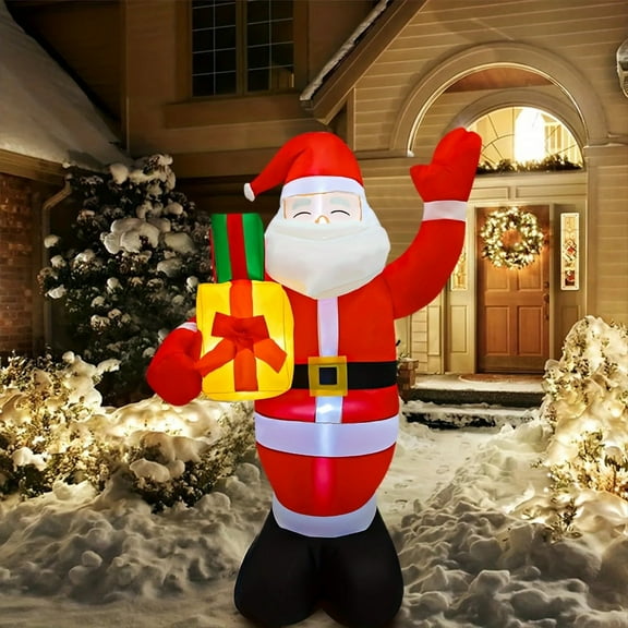 Inflatables Santa, Outdoor Santa, 5Ft Inflated Height, High Speed and Low Noise Fan, Christmas Inflatable Santa Claus Outdoor Decoration for Patio, Garden, Indoor