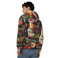 thumbnail image 4 of Honeii Stained Glass Floral Cake Print Hoodies for Men, Pullover & Full Zip, Breathable Zip up Hoodie, Sweatshirt-Small, 4 of 5