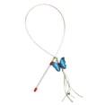 thumbnail image 3 of Juguete para gatos con forma de mariposa y mango ergonómico. Mariposa azul, 3 of 9