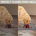thumbnail image 6 of Silicone Cat & Dog Food Mat for Floors Waterproof, Anti-Slip Dog Bowl Mats for Food and Water, Pet Feeding Mats with Lip to Prevent Spills, Pet Placemat for Messy Drinkers to Protect Floors, 6 of 7