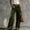 Army Green, variant on Women's Elegant Velvet High-Waist Front Button Wide-Leg Pants Side Pockets Casual Daily Outerwear Black,M