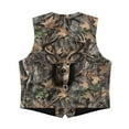 thumbnail image 5 of Garronmavis Cute Gray Camo Boys Suit Vest Lightweight Deer Sleeveless Slim Fit Casual Vests Outfit Comfortable Boy's 3 Button Formal Suit Vest Fashion Adjustable Back Strap Vests, 5 of 7