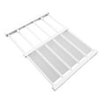 thumbnail image 1 of Tension Rod Shelf, 16.5in Width Cabinet Rod Rack Space Saving Multipurpose Adjustable Length Telescopic  For Closet 30-40cm / 11.8-15.7in Length,38-55cm / 15-21.7in Length,50-80cm, 1 of 8