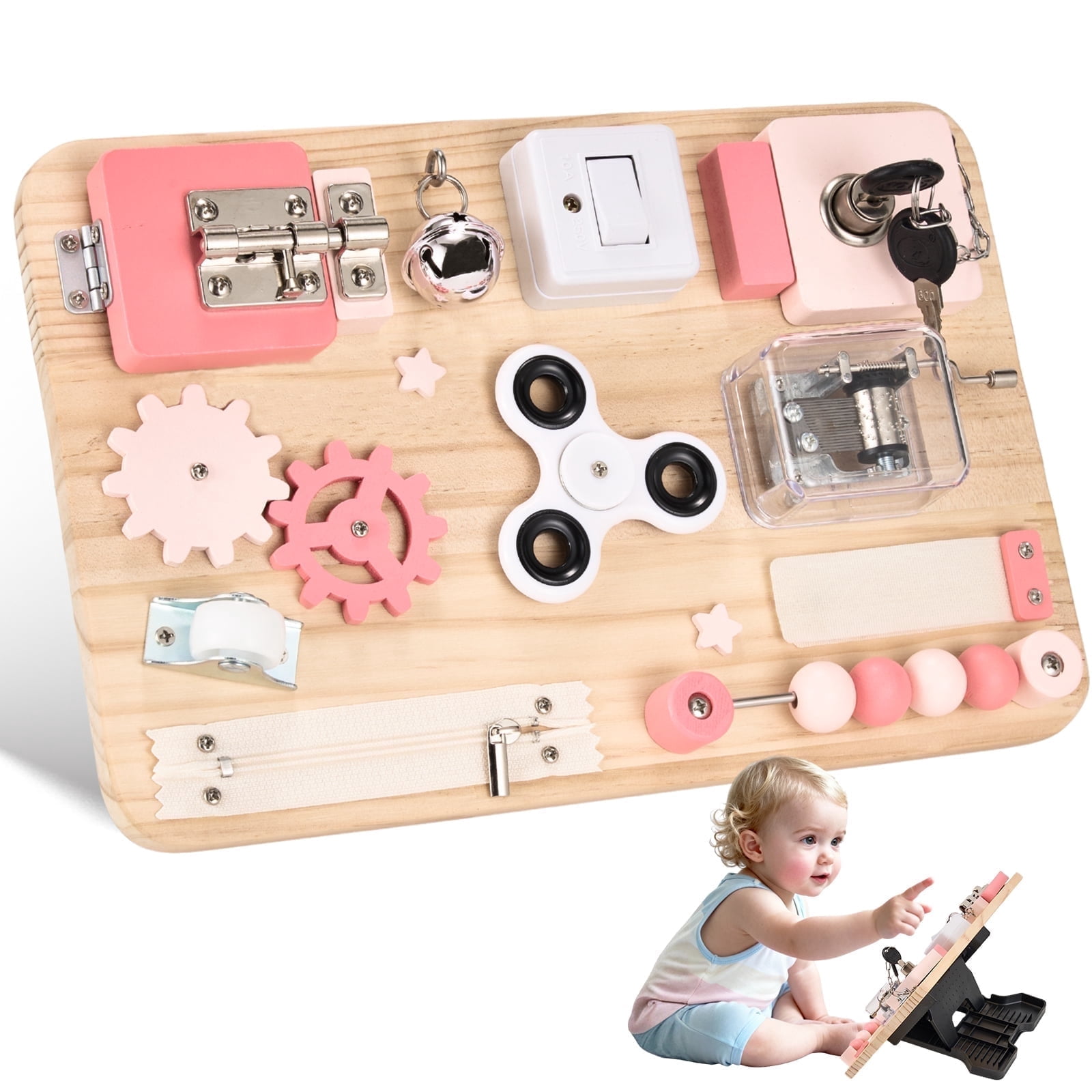 Hape Country Critters Wooden Activity Play Cube, Baby Sorting Toy