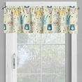 thumbnail image 2 of Ambesonne Jungle Cartoon Window Valance, Funny Animals, 54" X 18", Cream Multicolor, 2 of 5