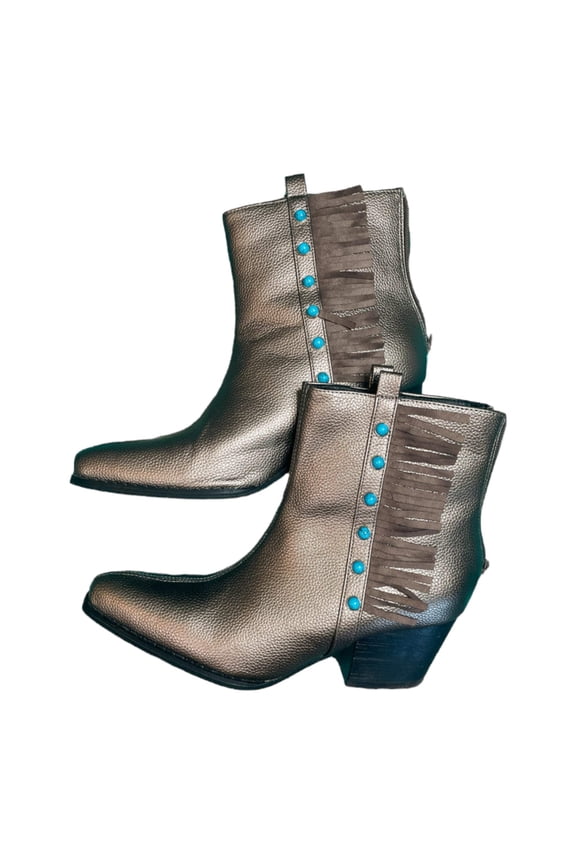 Crazy Train Boujee Western Fringe Boots