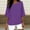 Purple, variant on Womens Linen Oversized Boyfriend Tee Shirts Short Sleeve Trendy Crew Neck Loose Workout Tee Casual Summer Tops