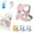 Pink, variant on Chewie Cozy Harness,Getchewie Dog Harness - 100% Breathable&Comfortable | Anti-Breakaway | Reflective at Night,Medium Small Chewie Cozy Harness,Get Chewie Harness with Poop Bags Dispenser (Yellow, M)