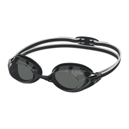 Speedo Vanquisher 3.0 Swimming Slide & Lock Nose Bridge Goggles, Black
