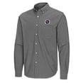 thumbnail image 2 of Men's Antigua Black New England Revolution Porter Woven Tri-Blend Long Sleeve Button-Down Shirt, 2 of 3