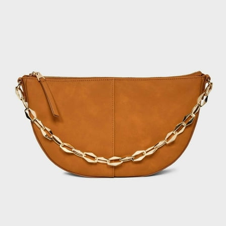 Slouched Half-Moon Shoulder Bag - Color Brown - Universal Thread