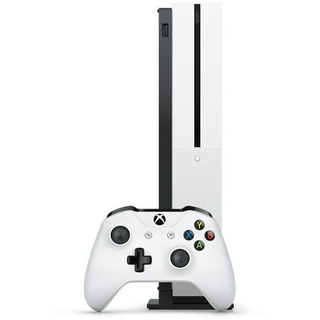 Pre-Owned Microsoft Xbox One S 500GB White Gaming Console With 2 Controller + Gaming Earbuds With Microphone BOLT AXTION (Refurbished: Like New)