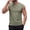 Army Green, variant on Men's Solid Crew Neck Wide Shoulder Mesh Sleeveless Tank Top, Breathable Casual Summer Athletic Muscle Gym Vest Light Blue