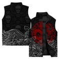 thumbnail image 4 of Chalecos de invierno para hombre, chaleco de moda con estampado de serpiente blanca y escorpión, chaleco cálido informal para hombre, chaquetas para hombre, ropa de calle Harajuku, 4 of 4