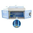 thumbnail image 4 of POCHAR 16-Unit Charging Cabinet for Laptops & Tablets - Locking Laptop Storage Box with Cable Management, Charger Storage, and Ground Protection - Great for Classroom, Library, and Office(Blue), 4 of 7
