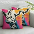 thumbnail image 3 of GOSMITH  Giraffe Pillow Covers Giraffe Decor Throw Pillow Cases, Just a Girl Who Loves Giraffes Pillows Decorative Throw Pillows Cover, Giraffe Gifts for Women Kids Girls Sister, 3 of 5