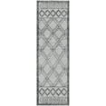 thumbnail image 6 of Hauteloom Gada Recycled Material Living Room, Bedroom Area Rug - Bohemian, Transitional - White, Light Slate, Black - 8' x 10', 6 of 8