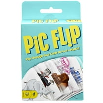 Pic Flip Card Game for Kids, Adults & Game Night, Flip Through Cards to Find a Match for 2-6 Players