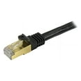 thumbnail image 2 of StarTech 7ft CAT6a Ethernet Cable - 10 Gigabit Shielded Snagless RJ45 100W PoE Patch Cord - 10GbE STP Network Cable with Strain Relief - Black - UL, TIA (C6ASPAT7BK), 2 of 8