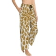 thumbnail image 2 of Sigee Gold Drops Print Women's Soft Pajama Pants - Breathable and Comfortable Lounge Sleep Bottoms with Elastic Waistband and Pockets-X-Large, 2 of 9