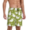 thumbnail image 3 of Rocae Lovely Chickens for Men's Soft Sleep Pajama Shorts, Waistband and Pockets, 3 of 9