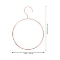 thumbnail image 4 of 5 Pcs Cintres Ronds en Fer Cintres Ronds Créatifs pour Foulards Cintre Rond en Métal (Or Rose), 4 of 8