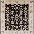 thumbnail image 1 of Ahgly Company Indoor Square Mid-Century Modern Desert Sand Beige Oriental Area Rugs, 5' Square, 1 of 6