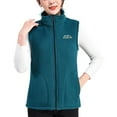 thumbnail image 2 of CUZIBR Women Winter Vest Plus Size Sleeveless Full Zipper Soft Stand Collar Solid Thick Warm Jacket Cozy Lightweight Outdoor Basic Waistcoat Daily Wear,Blue,XXL, 2 of 6
