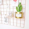 thumbnail image 4 of Metal Hanging Basket, Metal Wall Grid, Grid Display Rack, Grid Photo Wall, Wall Grid Hanging Tray, For Wall Art Small Object Display Rack, 4 of 5