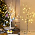 thumbnail image 4 of 60cm Easter White Birch Tree LED Light Twig Tree for Hanging Eggs Decorations, 4 of 5