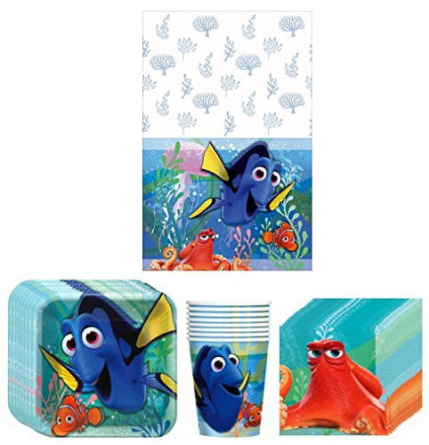 Disney's FINDING DORY Birthday Party Supply Kit Pack Set for 16 