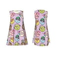 thumbnail image 7 of Honeii Cartoon Donuts Print Women's Sleeveless Dress, Loose Fit Casual Dress for Women, Summer Fashion Dress, 7 of 7