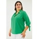 thumbnail image 2 of Blusa con moño Roman Fashion /Tallas Extras, 2294 (Verde) verde 36, 2 of 7