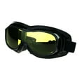 thumbnail image 2 of Mens Retro Motorcycle Foam Padded Windbreaker Goggle Yellow Lens, 2 of 4