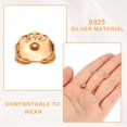 thumbnail image 3 of 8Pcs Earring Backs, 4mm S925 Silver Butterfly Shape Locking Earring Backs Replacements for Studs Posts, Rose Gold, 3 of 6