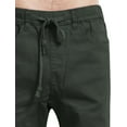 thumbnail image 5 of J. METHOD Men’s Joggers Pants Casual Lightweight Comfy Harem Slim Fit Adjustable Elastic Waist Pockets Sweatpants NEMP08 Olive M, 5 of 6