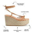 thumbnail image 2 of Journee Collection Womens Catalinn Tru Comfort Foam Espadrille Platform Sandals, 2 of 6