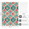 thumbnail image 2 of 2 Pcs Pioneer Flower Floral Print Pattern Kitchen Towels, Funny Microfiber Dish Towel Set, 18" X 26" Tea Towels, 2 of 6
