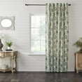 thumbnail image 2 of VHC Brands Dorset, Farmhouse Curtain Panel, Floral, Green, 96x50, 2 of 3